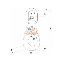 2646108; REMA; Croch piv à œillet RSBS8 8mm; pièce detachée