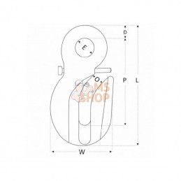 2648108; REMA; Croch récép à œillet REGS8 8mm; pièce detachée