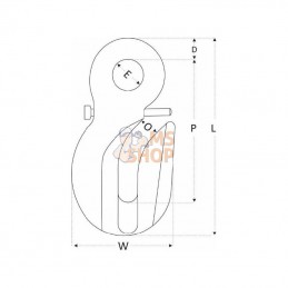 2648108; REMA; Croch récép à œillet REGS8 8mm; pièce detachée