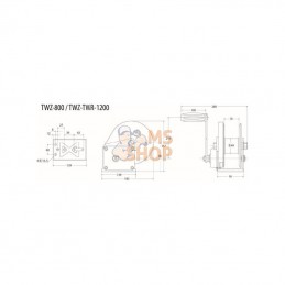 TW1200; REMA; Handlier autofreine 550kg; pièce detachée