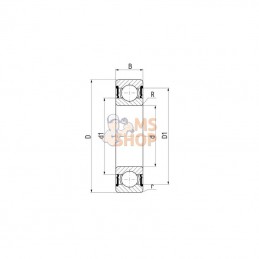 75004204; SKF; Roulement à billes à gorge profonde 20x47x18 mm SKF; pièce detachée