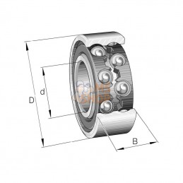 75004204; SKF; Roulement à billes à gorge profonde 20x47x18 mm SKF; pièce detachée