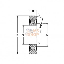 7500361201R; SKF; Palier SKF; pièce detachée