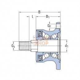 BAA0023; SKF; Moyeu SKF; pièce detachée