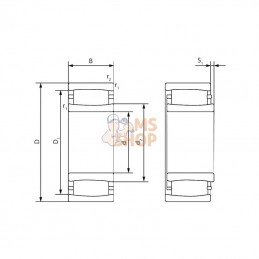 C2212TN9C3; SKF; Roul à rouleaux toroïdaux CARB; pièce detachée