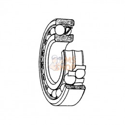 75002308; SKF; Roulement à billes à alignement automatique 40x90x33 mm SKF; pièce detachée