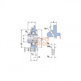 FYC55TF; SKF; Palier complet; pièce detachée