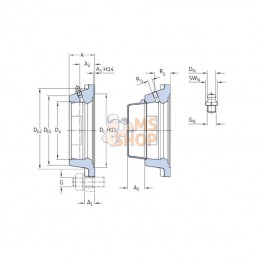 FY505MSKF; SKF; Couvercle de palier SKF; pièce detachée