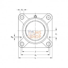 FY505MSKF; SKF; Couvercle de palier SKF; pièce detachée