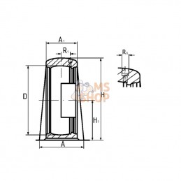 7500SYF505; SKF; Log. de palier dr. modèle SKF; pièce detachée