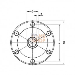 7500BAA0006; SKF; Moyeu SKF; pièce detachée