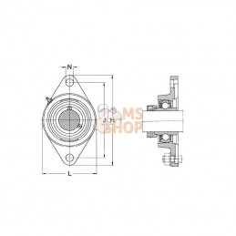 FYTB34WF; SKF; Palier complet; pièce detachée