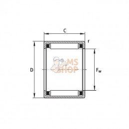 HK2526SKF; SKF; Douille à aiguilles; pièce detachée