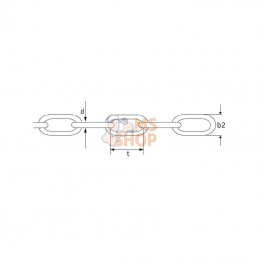 LK13; UNBRANDED; Chaîne à maillons longs 13 mm; pièce detachée