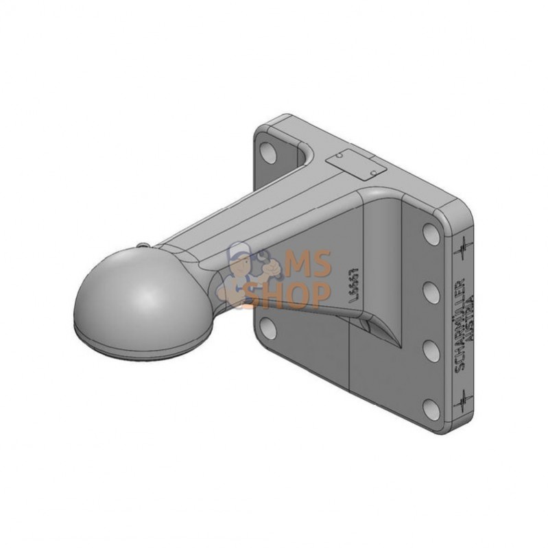 00650990A02; SCHARMÜLLER; Anneau de traction avec bride K80 180x205; pièce detachée