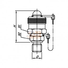 MEV2014NPT; SPRADOW; Raccord mini-mess 1/4 NPT; pièce detachée