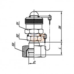 MDV206L; SPRADOW; Raccord mini-mess 6L; pièce detachée