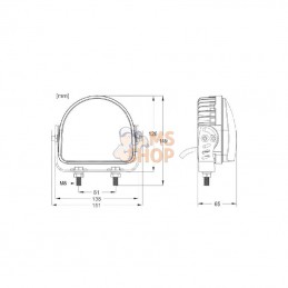 LA10603; KRAMP; Lampe de sécurité 18W LIGNE ARC ROUGE; pièce detachée