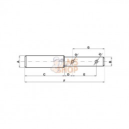 Z332178HKR; KRAMP; Axe 25mm/32mm Cat.2/3 Kramp; pièce detachée