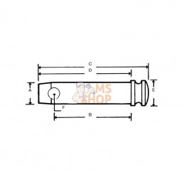 Z332178HKR; KRAMP; Axe 25mm/32mm Cat.2/3 Kramp; pièce detachée