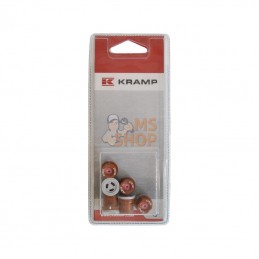 KRATR80BROWNP006; KRAMP BLISTER; Buse conique 80° marron céramique (6x); pièce detachée