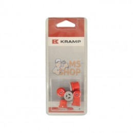 KRATR80REDP006; KRAMP BLISTER; Buse conique 80° rouge céramique (6x); pièce detachée