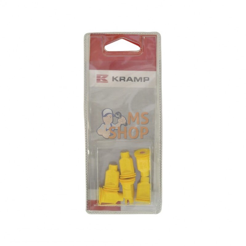 KRCVI8002P006; KRAMP BLISTER; Buse injection d’air CVI 80° jaune (6x); pièce detachée