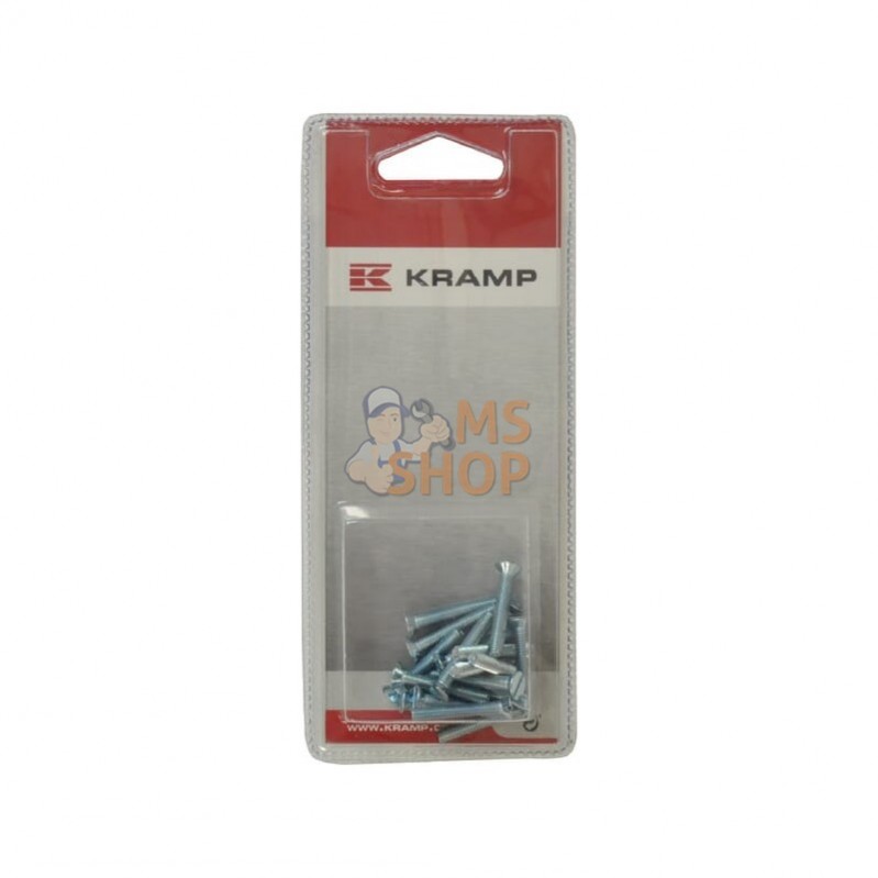 KR963425P020; KRAMP BLISTER; Vis tête fraisée M4x25 galv (x20); pièce detachée