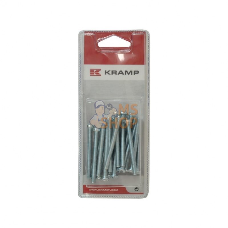 KR84550P020; KRAMP BLISTER; Vis tête fraisée M5x50 galv (x20); pièce detachée