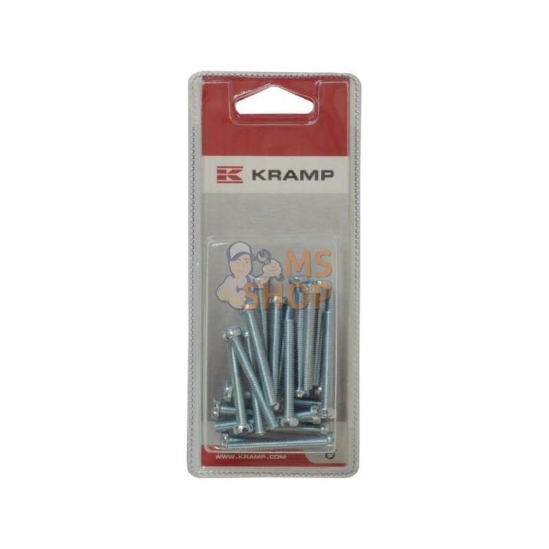 KR84540P020; KRAMP BLISTER; Vis tête fraisée M5x40 galv (x20); pièce detachée