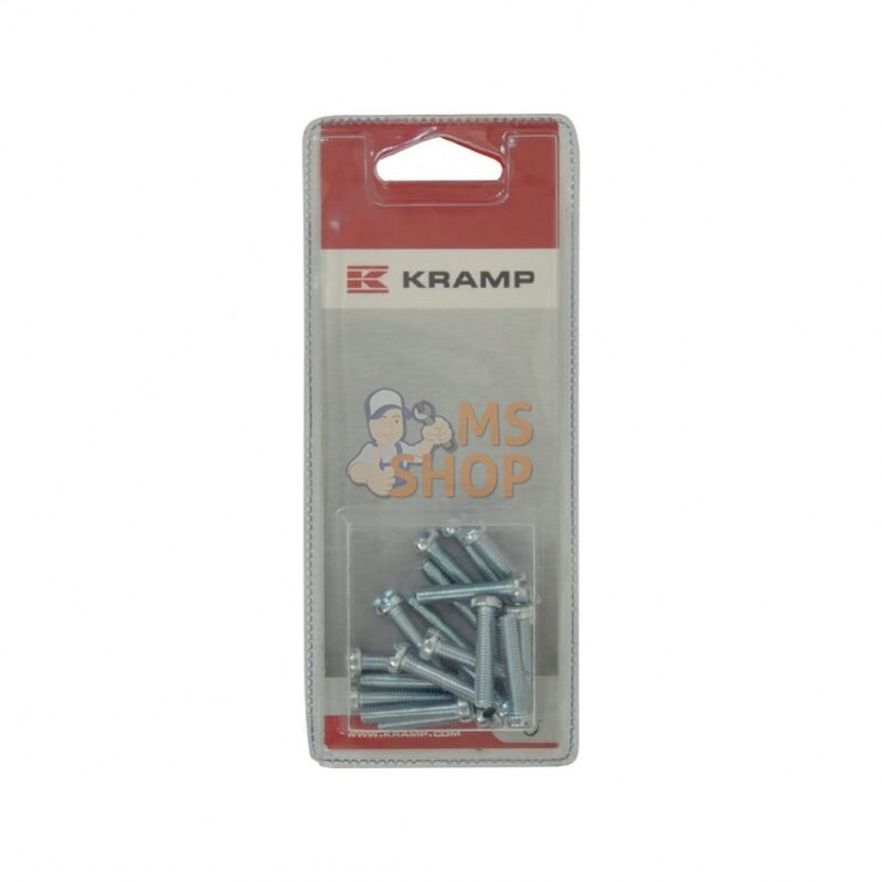 KR84525P020; KRAMP BLISTER; Vis métal M5x25 (20x); pièce detachée