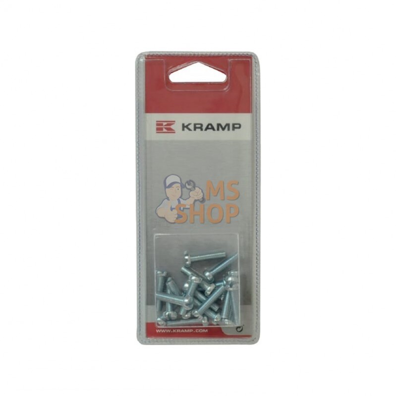 KR84520P020; KRAMP BLISTER; Vis métal M5x20 (20x); pièce detachée