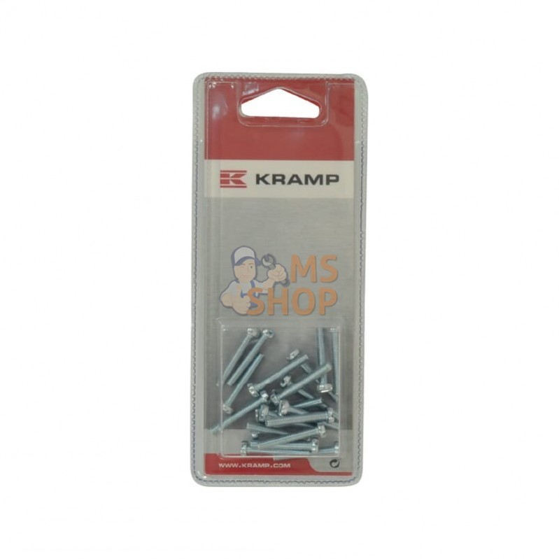 KR84425P020; KRAMP BLISTER; Vis métal M4x25 (20x); pièce detachée