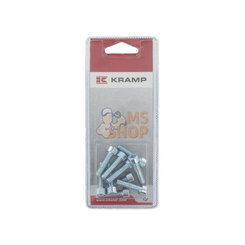 KR912625P010; KRAMP BLISTER; Boulon à tête hexagonale M6x25 8.8 (10x); pièce detachée