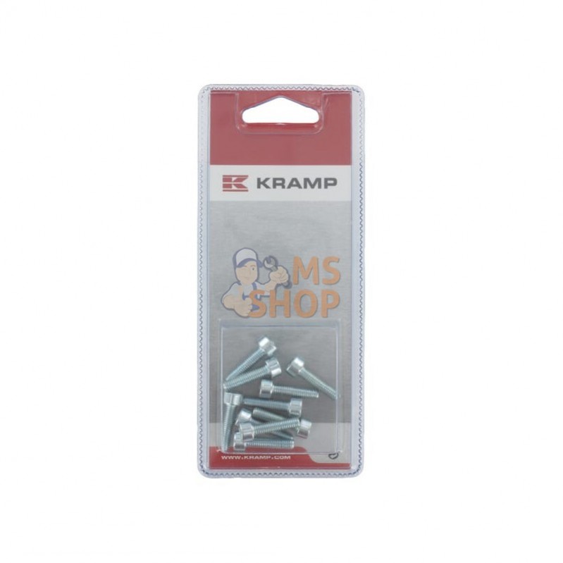 KR912520P010; KRAMP BLISTER; Boulon à tête hexagonale M5x20 8.8 (10x); pièce detachée