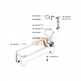 BU4141431; LA BUVETTE; Coiffe de protection - acier inoxydable; pièce detachée