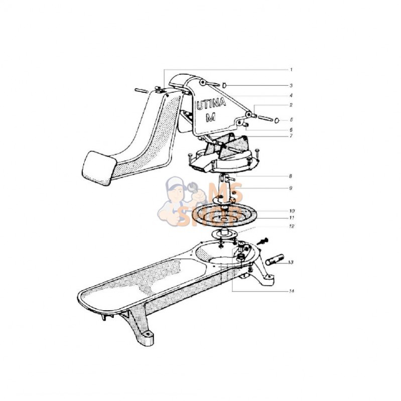 BU4750101; LA BUVETTE; Membrane 230 CAO Utina M; pièce detachée