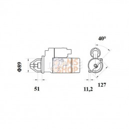 MS894; MAHLE; Démarreur 12V 4kW; pièce detachée