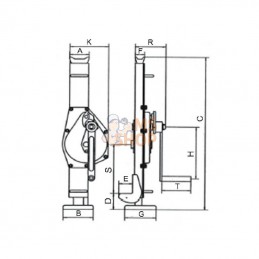 CWS3000; MCBULL; Cric à cremaillère 3 tonnes; pièce detachée