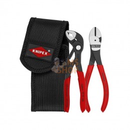 TA002072V02; KNIPEX; Jeu de pinces dans une pochette de ceinture 2 pièces; pièce detachée