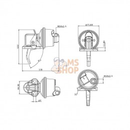 3970881KR; KRAMP; Pompe d'alimentation en carburant; pièce detachée