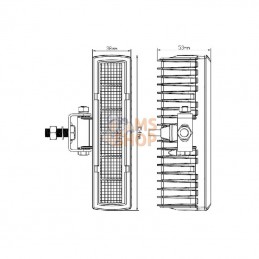 LA10503; KRAMP; Phare de travail indirect 18W 1500LM; pièce detachée