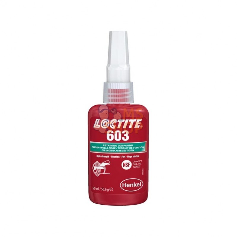 LC142442; LOCTITE; Colle pour roulement forte 603 - 50ml; pièce detachée