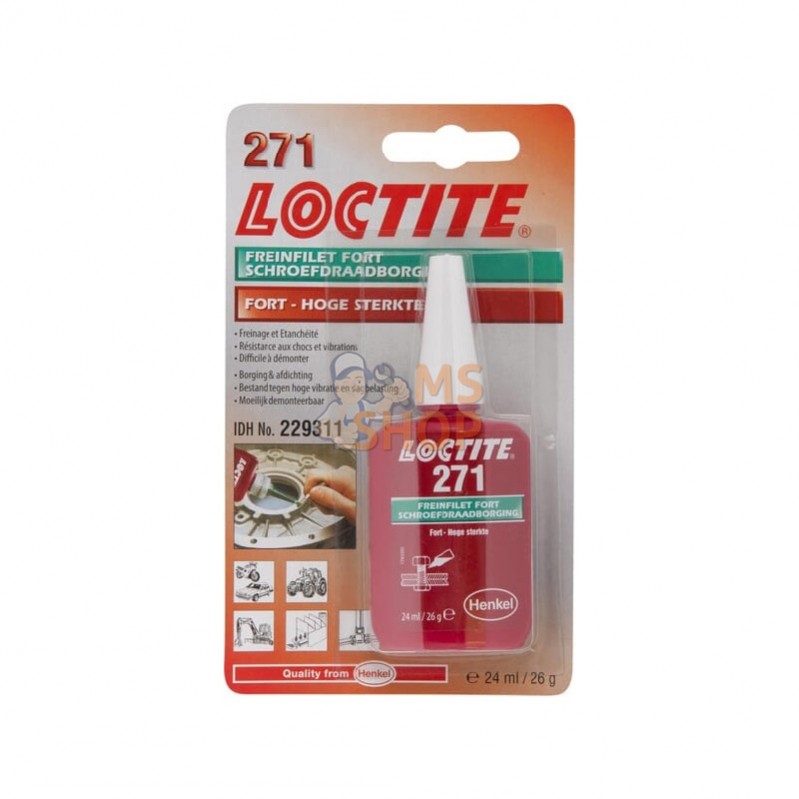 LC229311; LOCTITE; Frein filet fort 271 - 24ml; pièce detachée