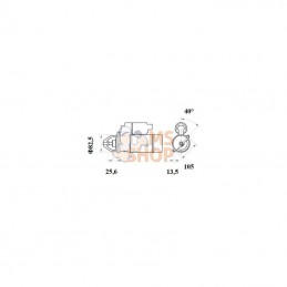 IS1412; MAHLE; Démarreur 12V 4,2kW 11 dents CW, Mahle; pièce detachée