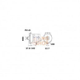 MG93; MAHLE; Alternateur 48V 180A; pièce detachée