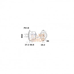 MG268; MAHLE; Alternateur; pièce detachée