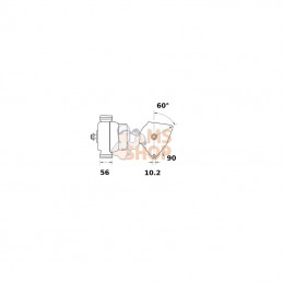 MG613; MAHLE; Alternateur 14V 200A; pièce detachée