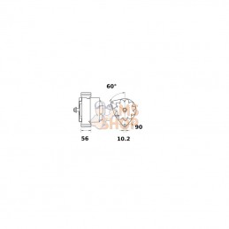 MG926; MAHLE; Alternateur 14V 95A; pièce detachée