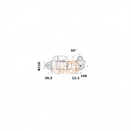 MS78; MAHLE; Démarreur 12V, 2.6kW, 9T; pièce detachée